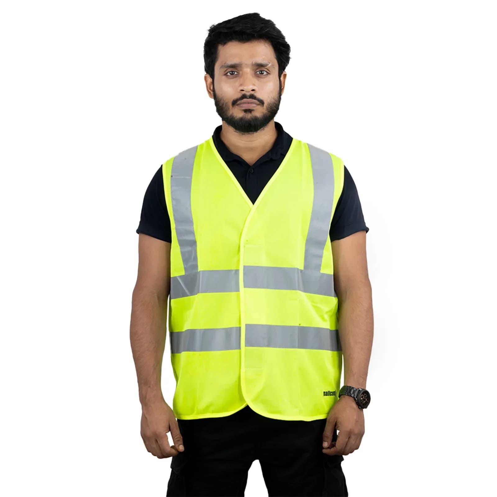Gilet haute visibilité Mallcom Proclo K382 & M382 — 115 gsm — vue d'ensemble