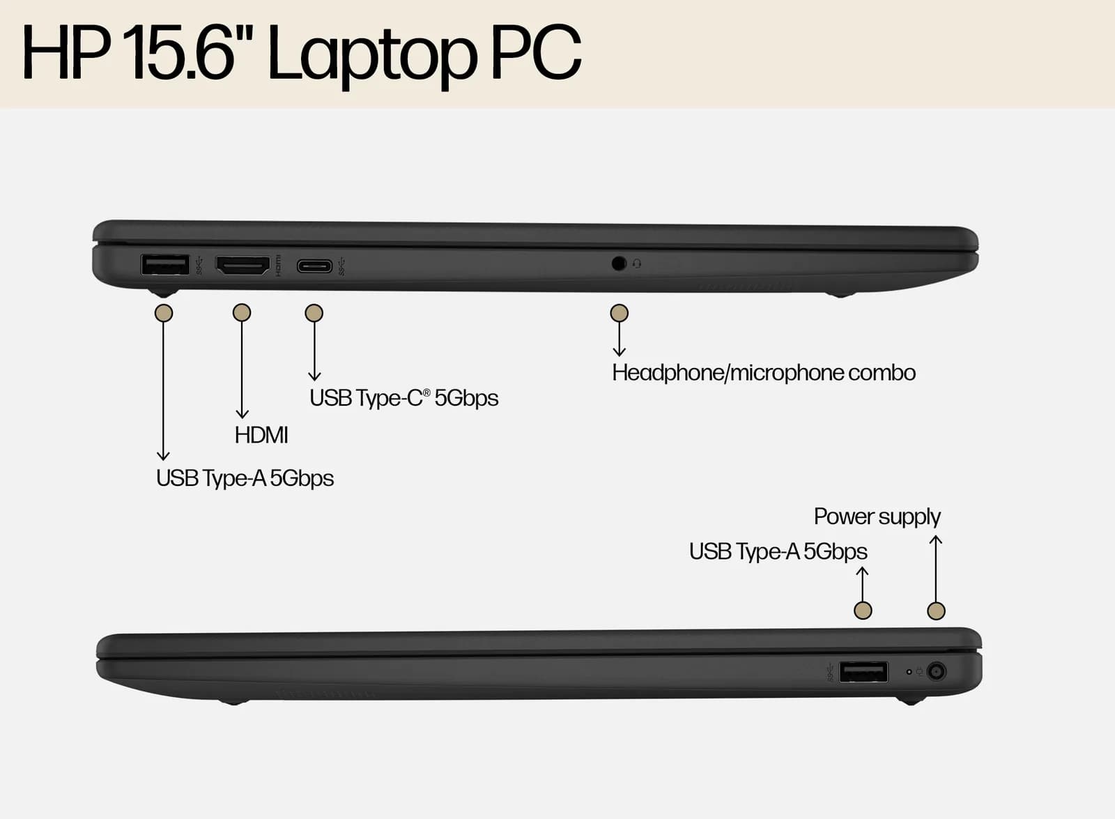 HP 15-fd0100nis Core 5 8 Go DOS clavier rétroéclairé visuel officiel HP